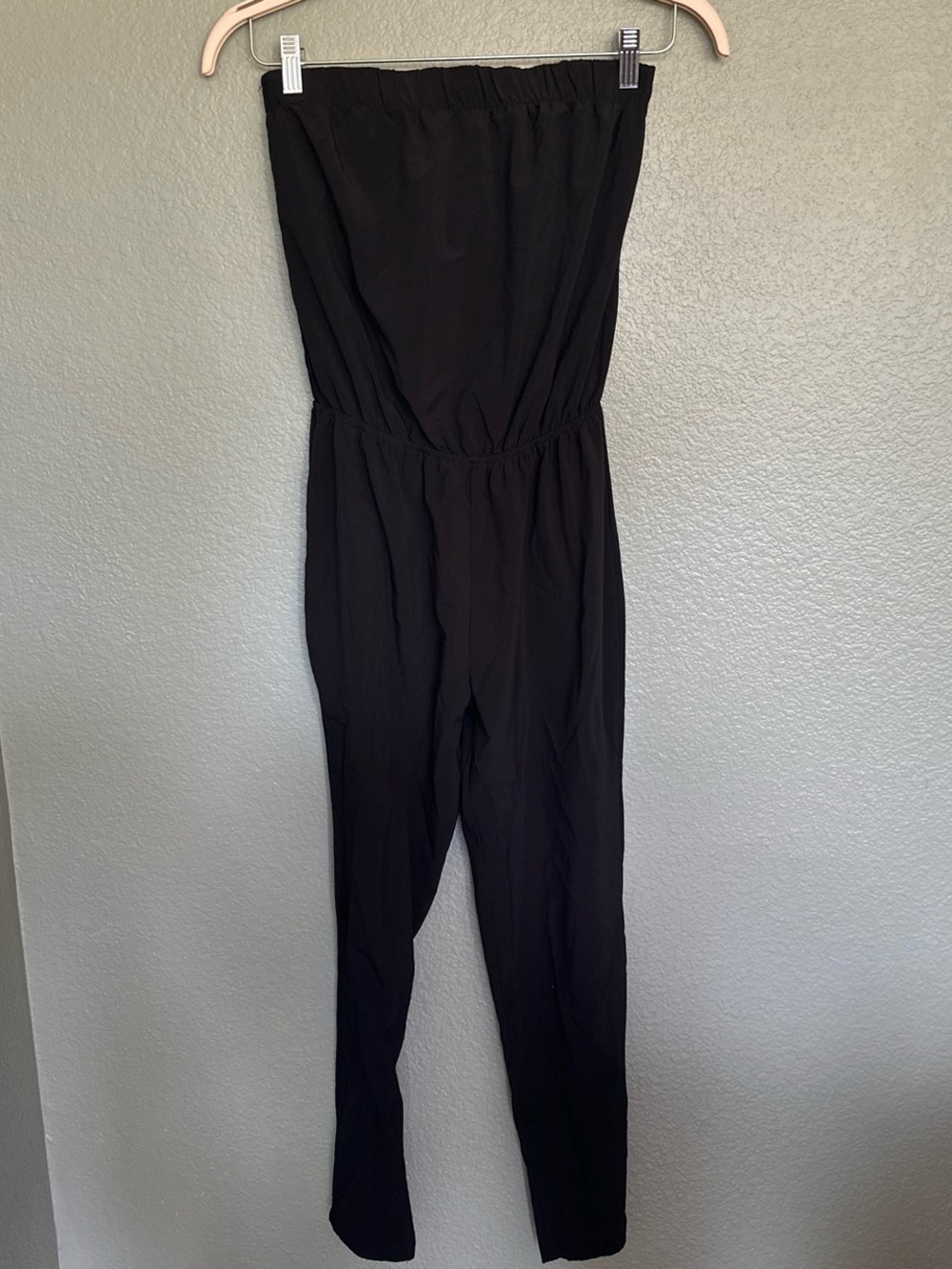 Wet Seal Black Strapless Jumpsuit